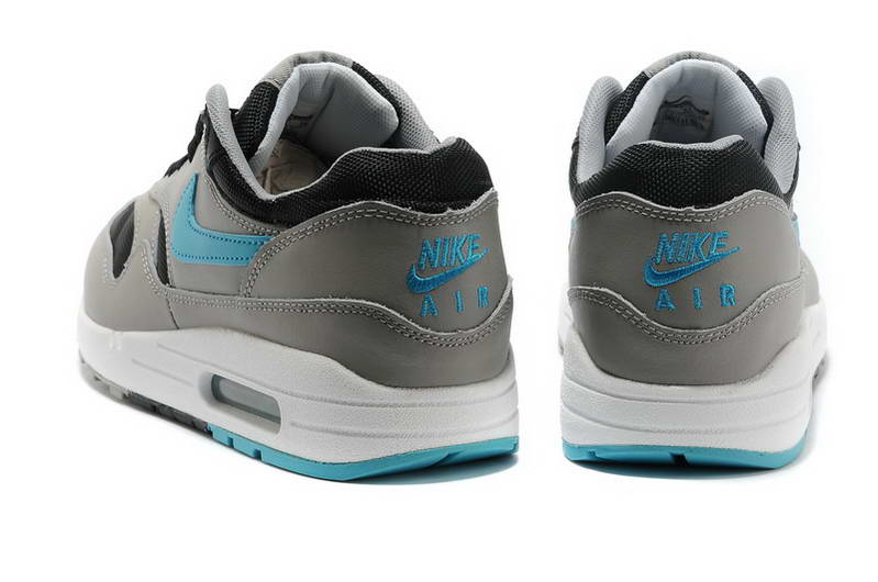 Nike Air Max 1 87 fourrure Chaussures Hommes Noir Gris (2)